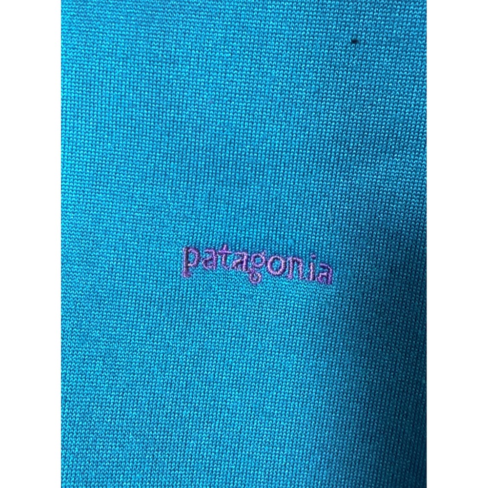 Patagonia Capilene Fleece Pullover Teal Purple 1/4 Zip Vintage 42461 F1 USA Med - Picture 2 of 9